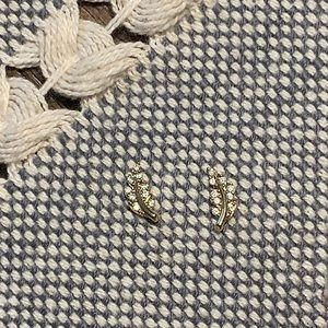 10K Gold Leaf Earrings